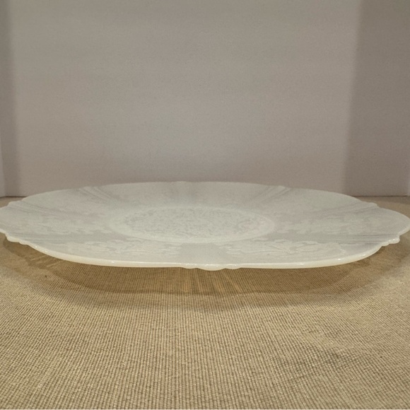 Vintage Macbeth Evans American Sweetheart Bridal Monax Plate Translucent - Picture 10 of 12